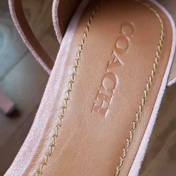 coach heel open toe sandals  NWT - Picture 6 of 9